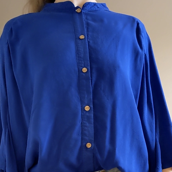 VINTAGE 'Naked Zebra' String back 3/4 Sleeve Shirt - Picture 7 of 13